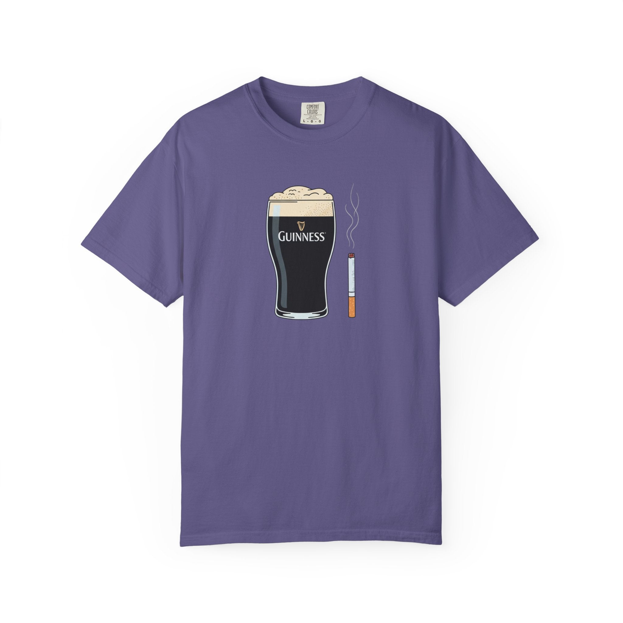 guiness and ciggy tee