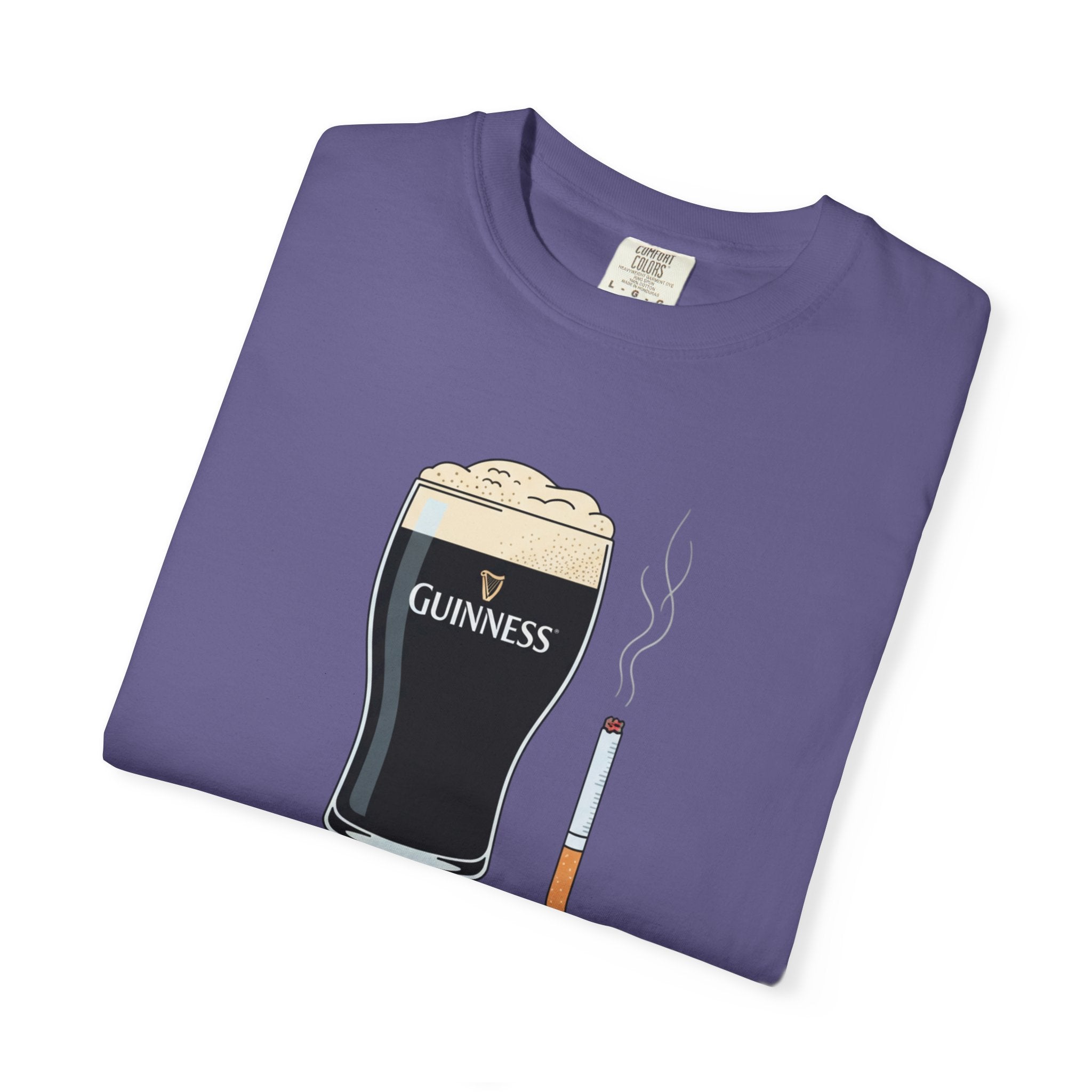guiness and ciggy tee