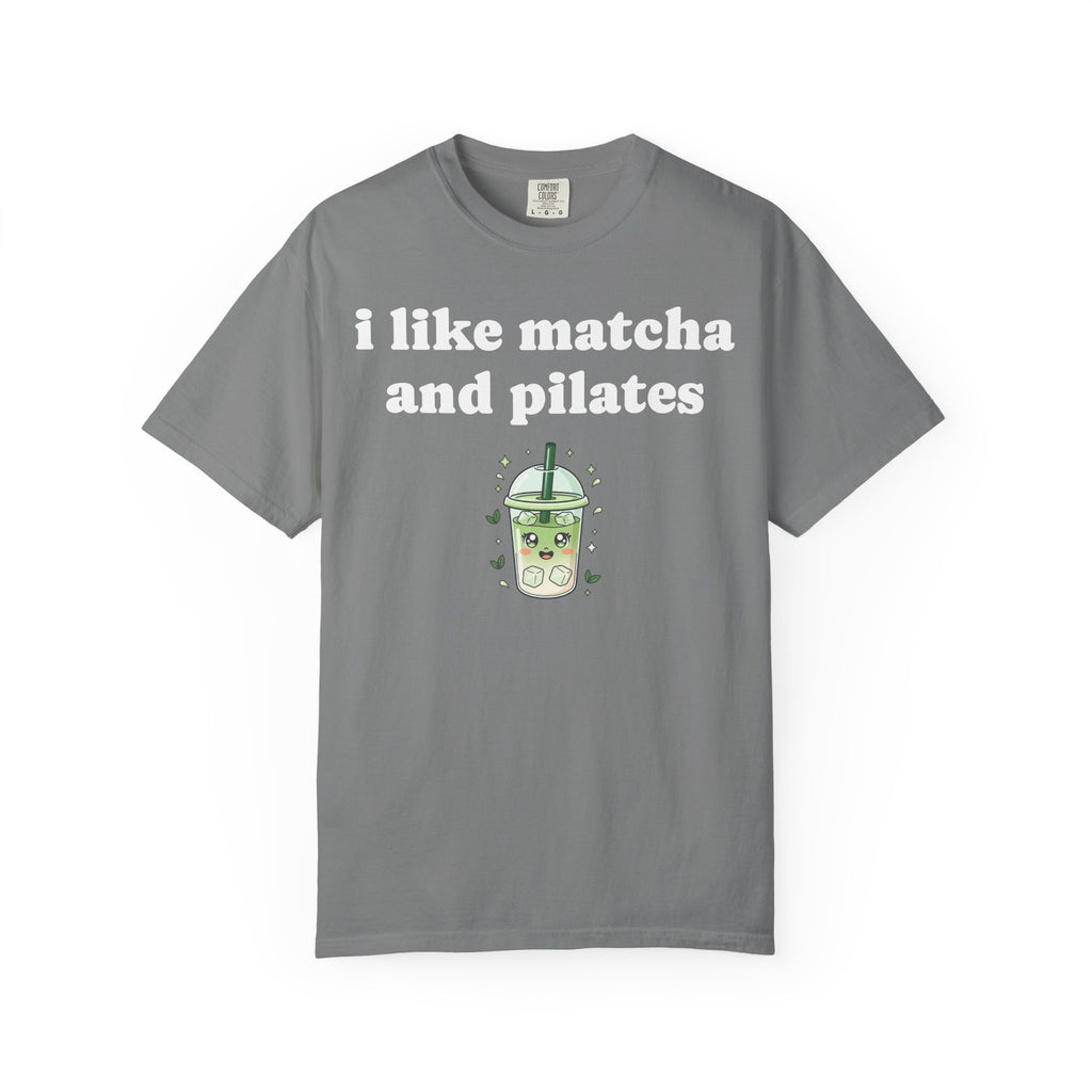 matcha and pilates tee