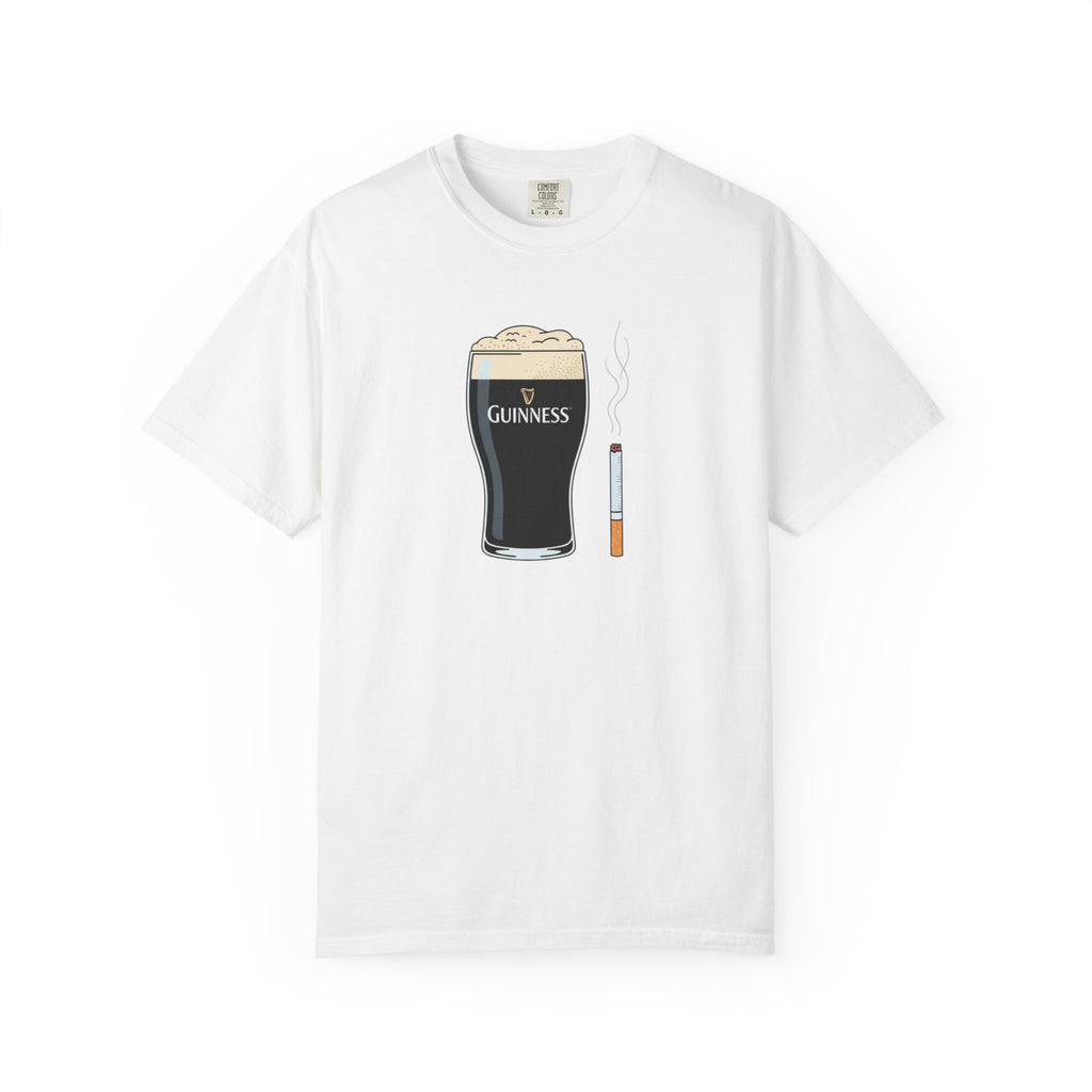 guiness and ciggy tee