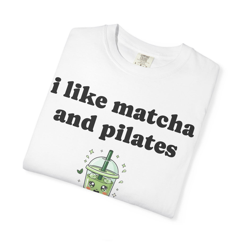 matcha and pilates tee