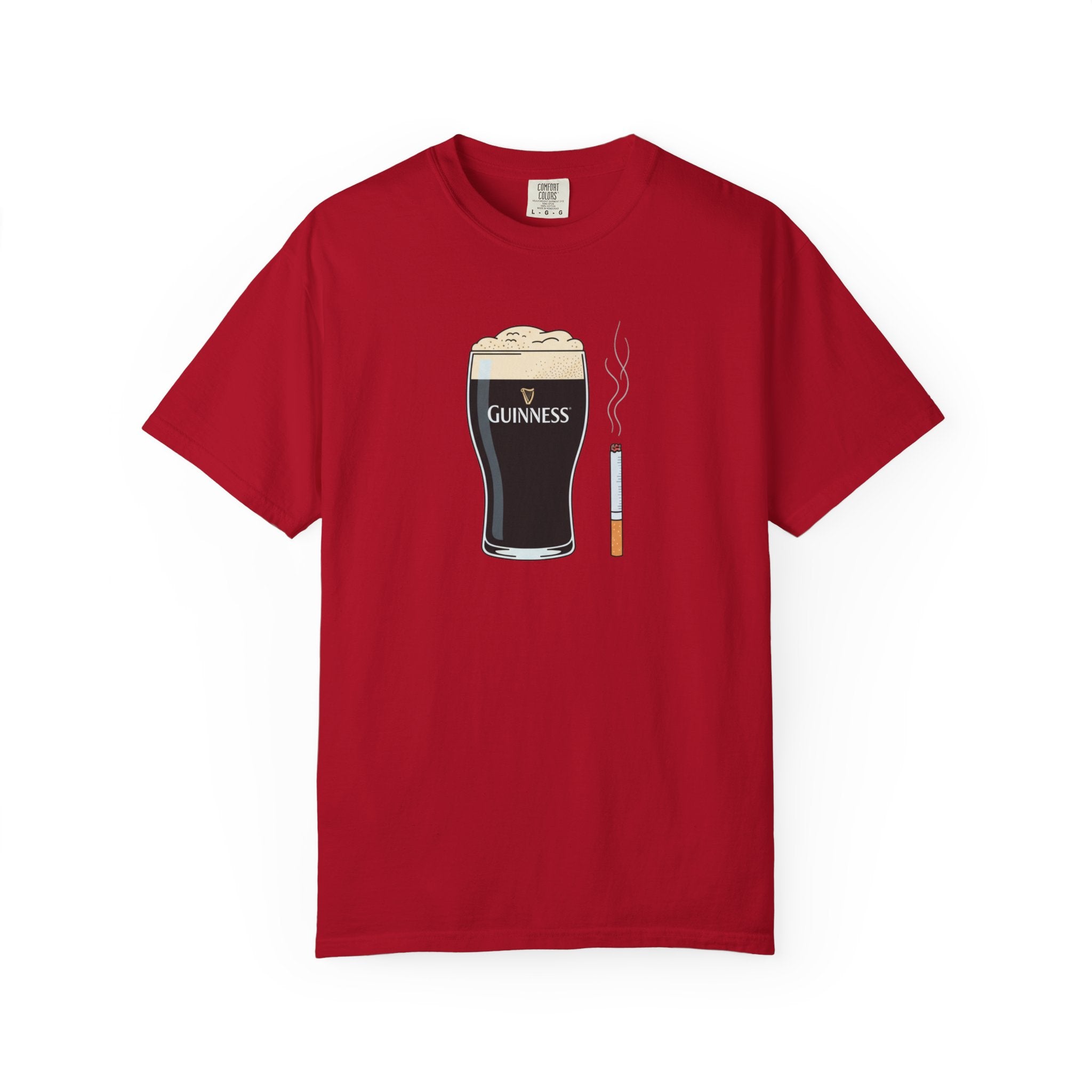 guiness and ciggy tee
