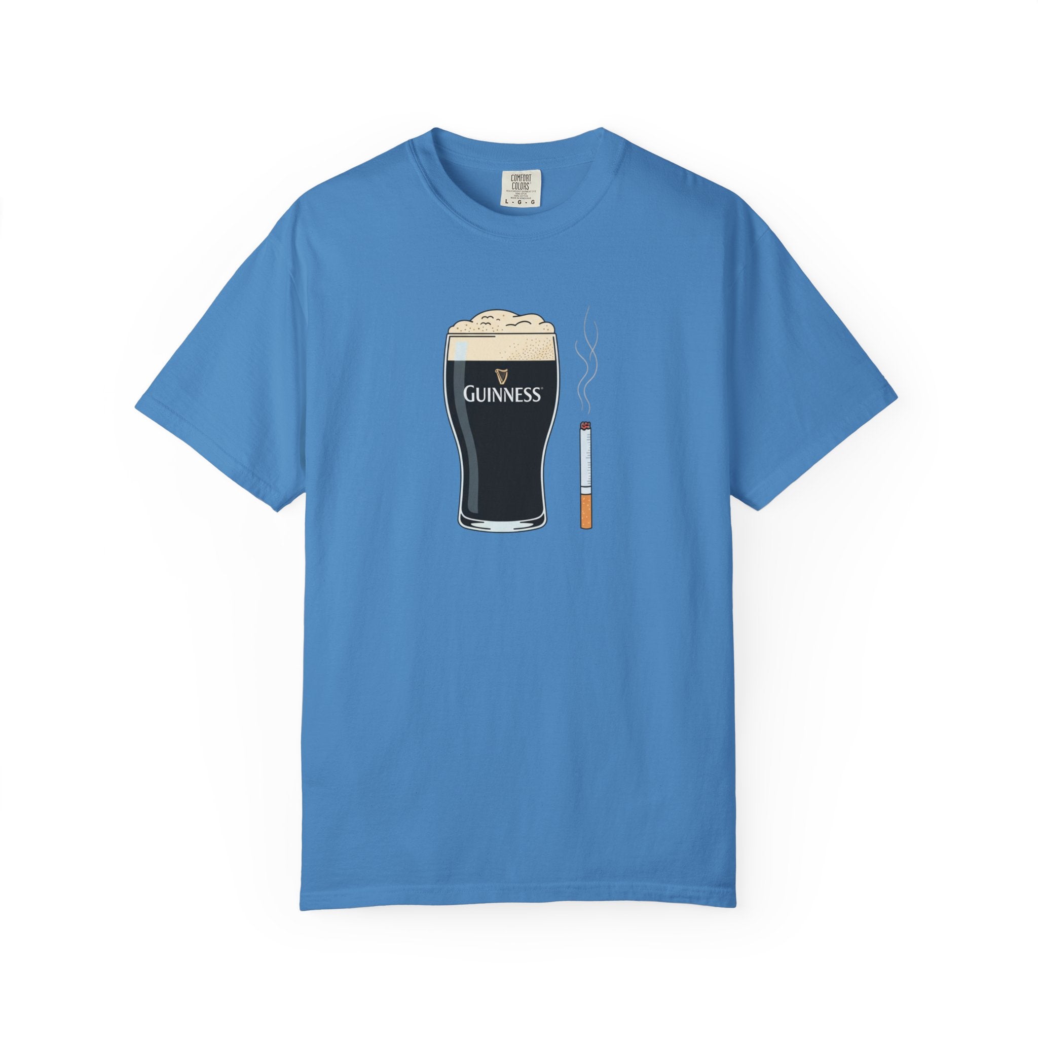 guiness and ciggy tee