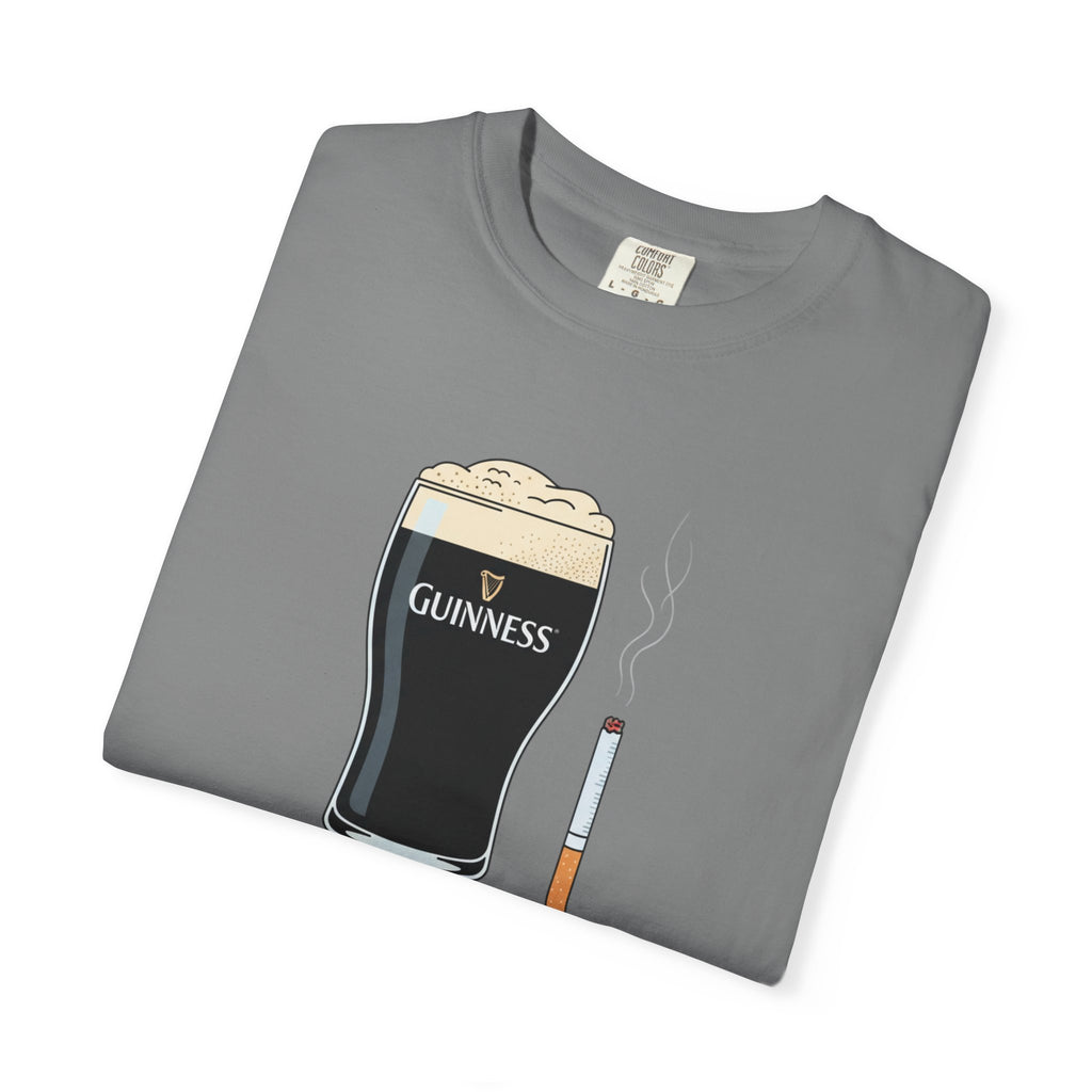 guiness and ciggy tee