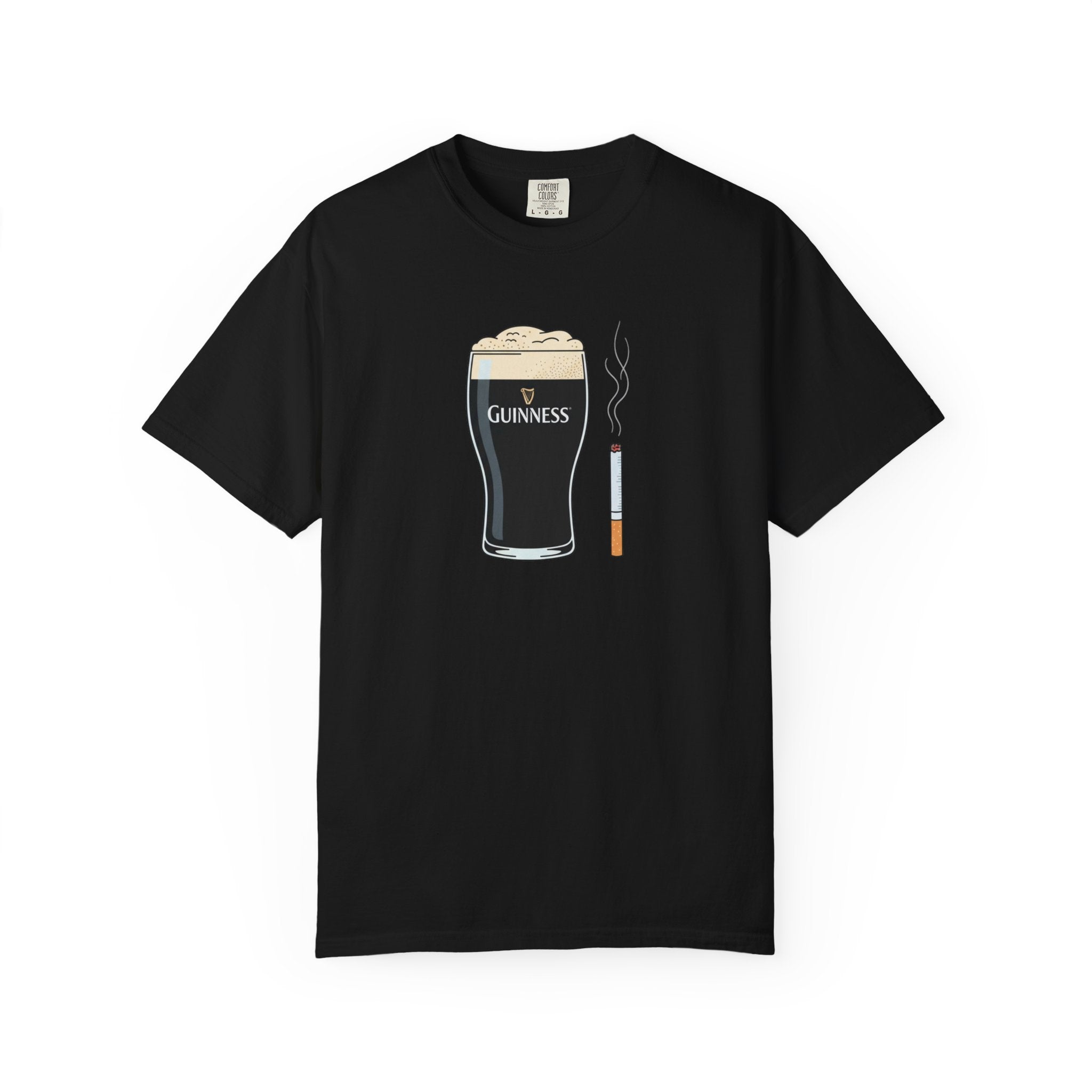 guiness and ciggy tee