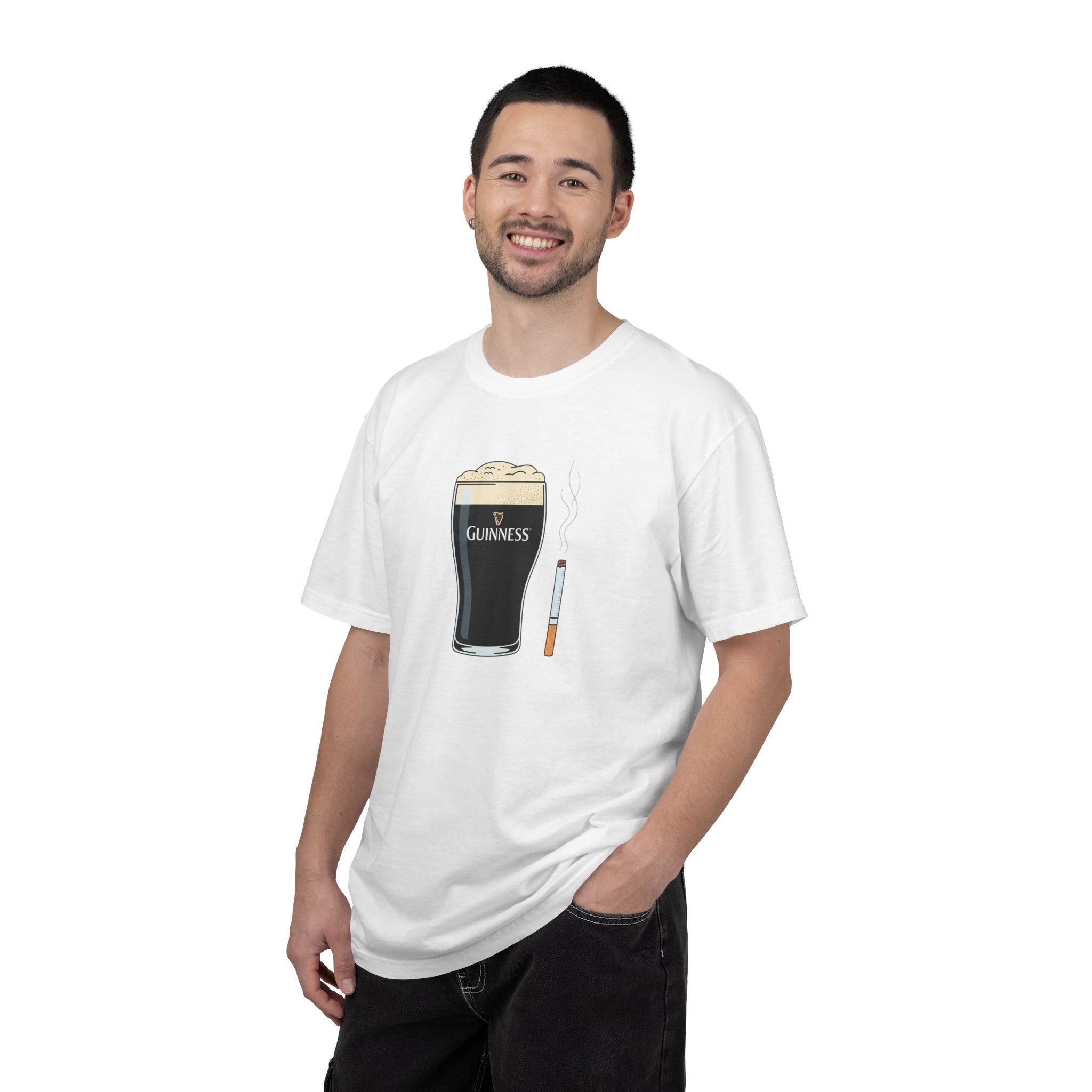 guiness and ciggy tee