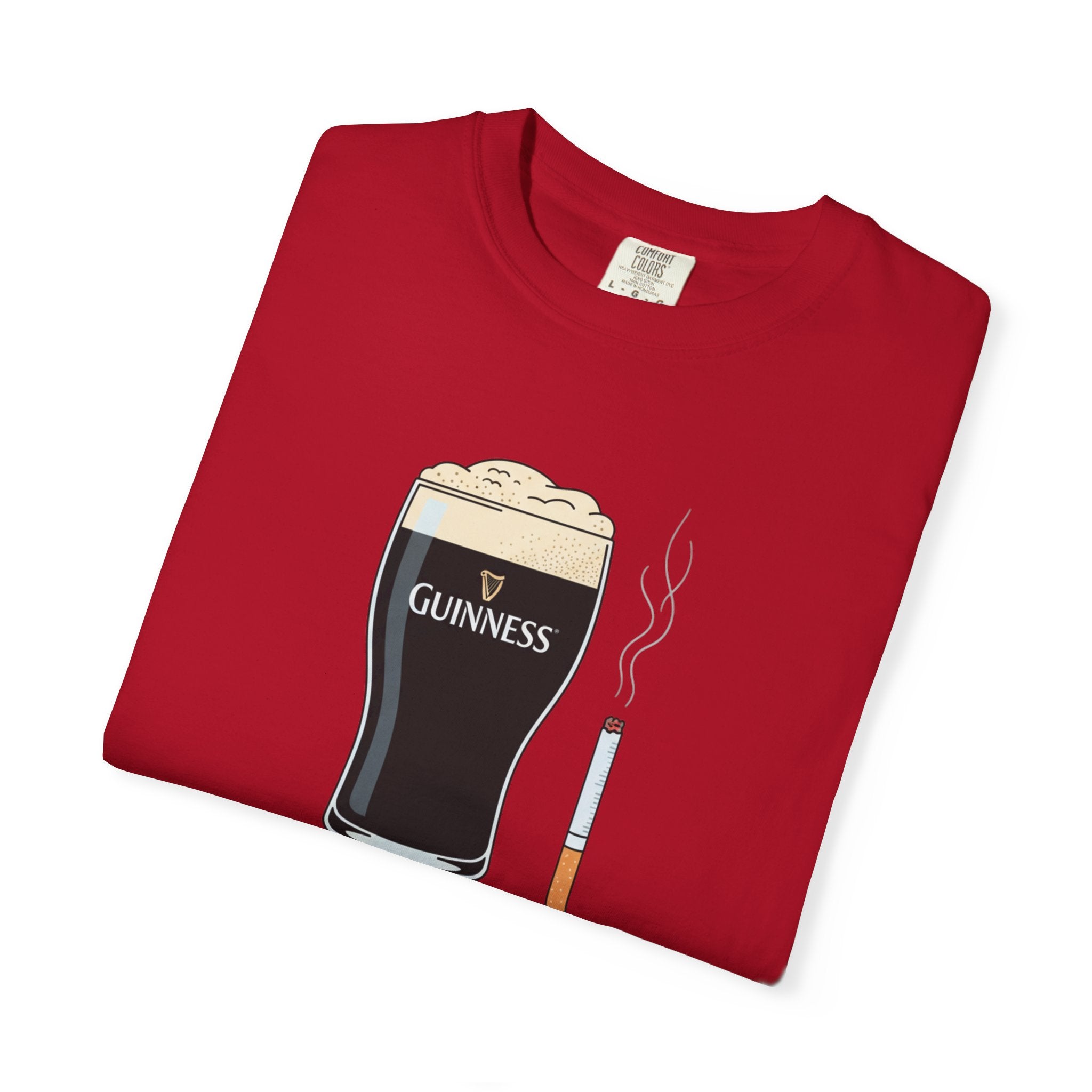 guiness and ciggy tee