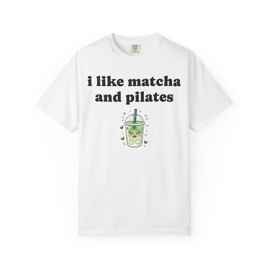 matcha and pilates tee