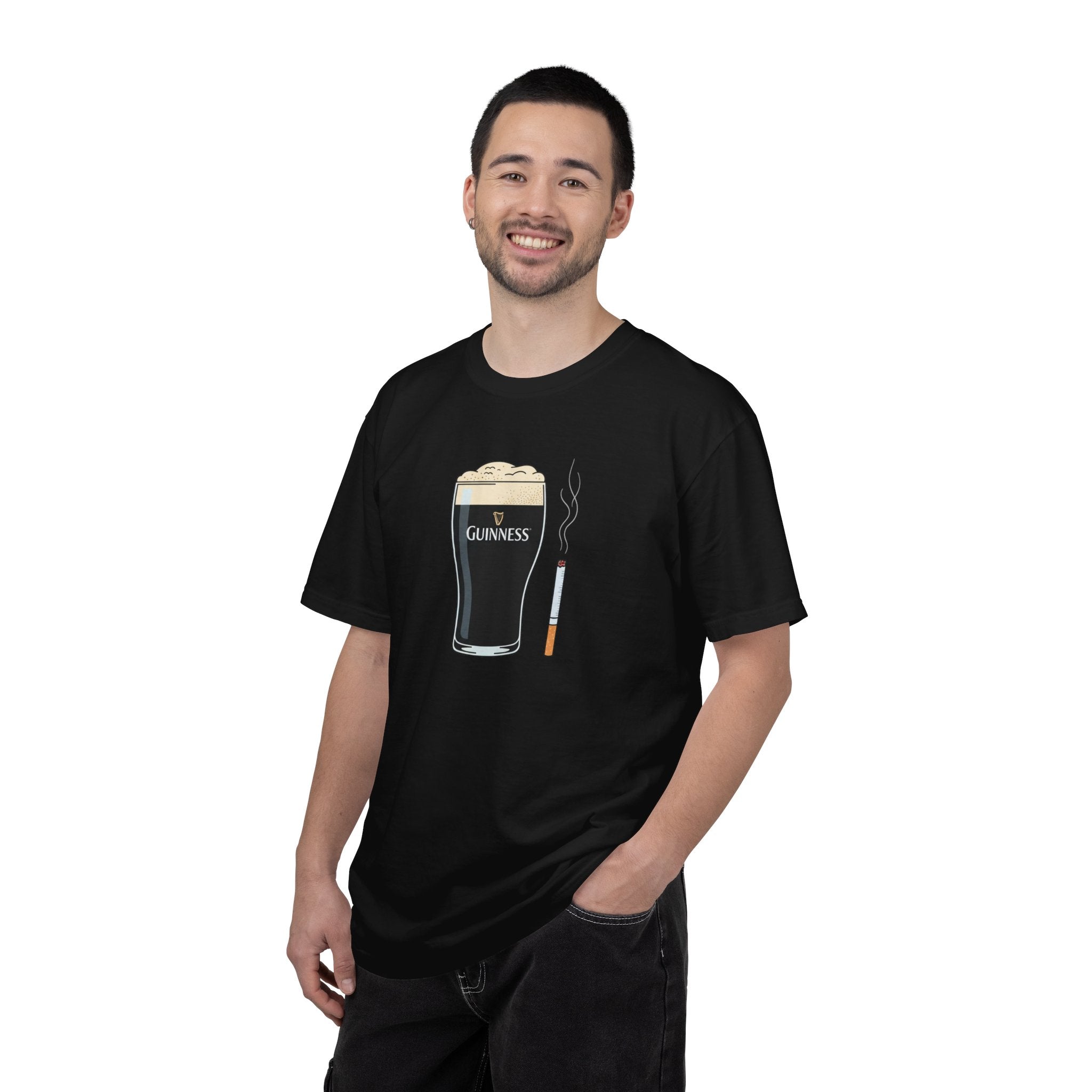 guiness and ciggy tee