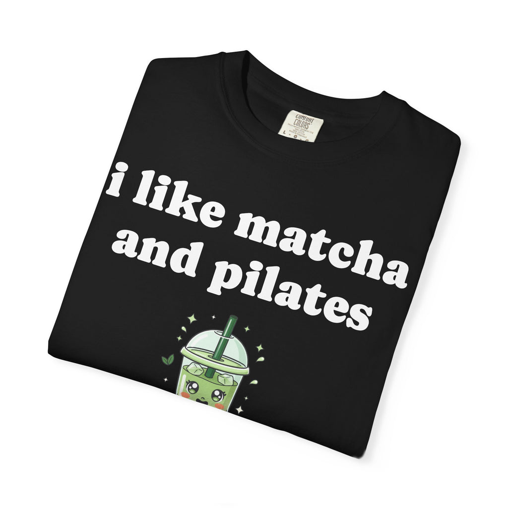 matcha and pilates tee