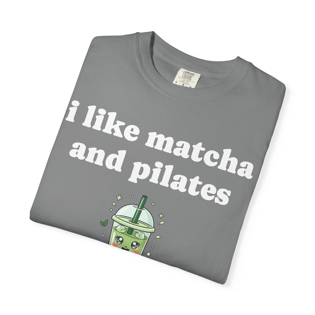 matcha and pilates tee