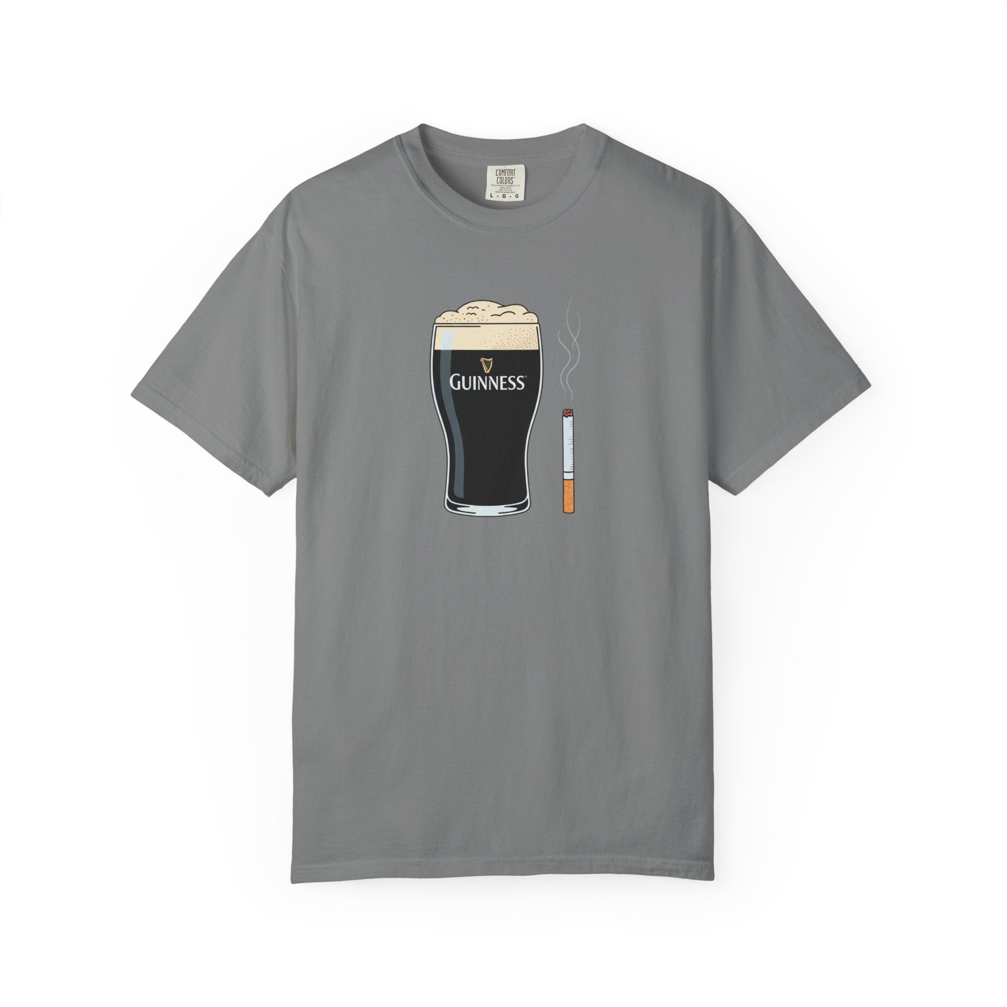 guiness and ciggy tee