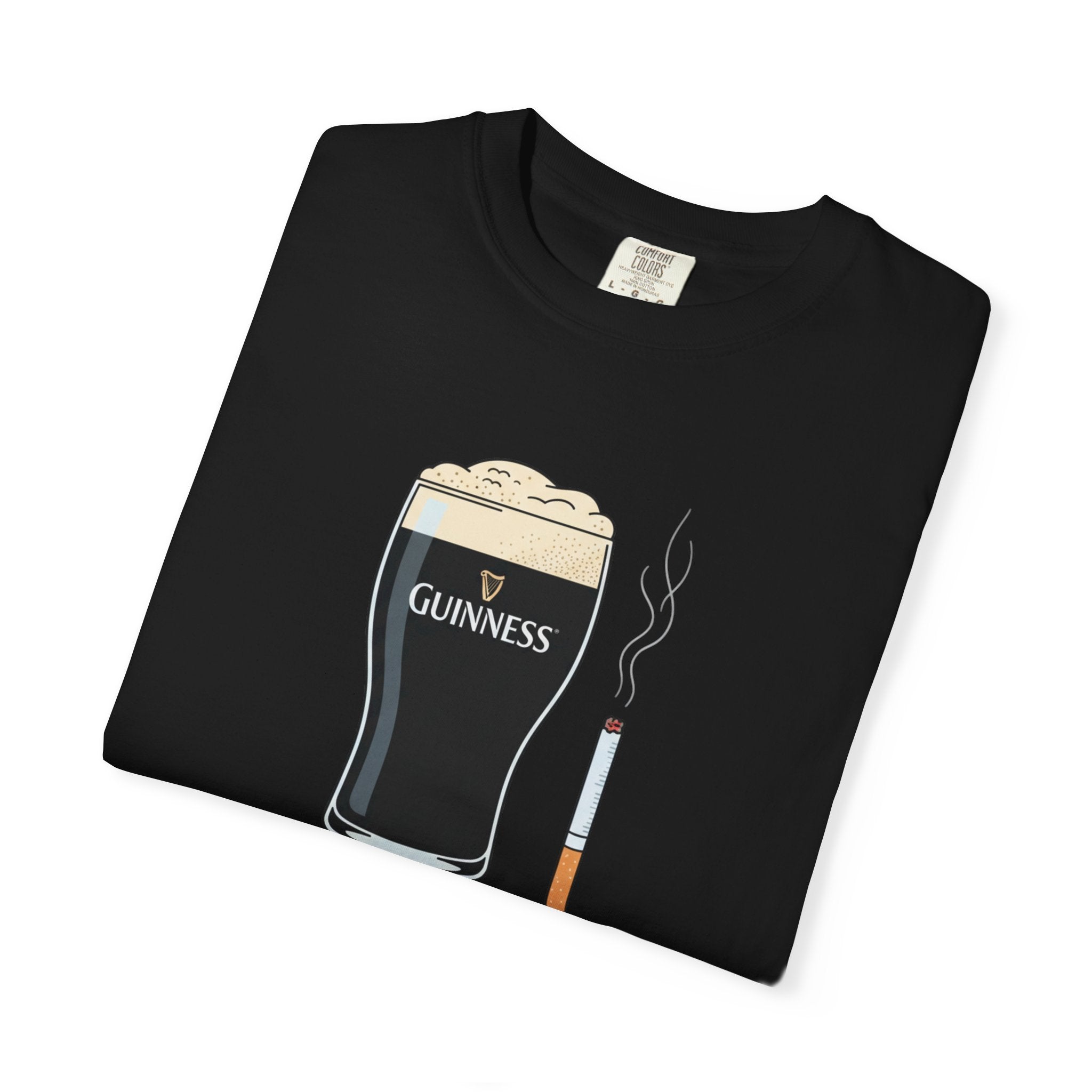 guiness and ciggy tee